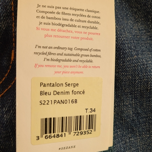 Sezane Serge Trousers - Picture 7 of 9